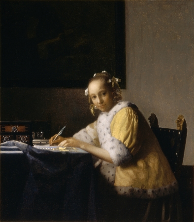 vermeer - lady writing