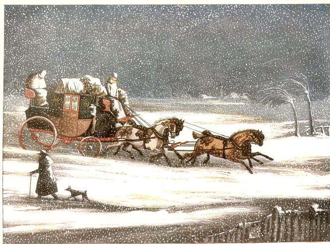 Royal Mail in snow - Roe