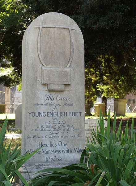 John_Keats_Tombstone_in_Rome_ - Wikipedia