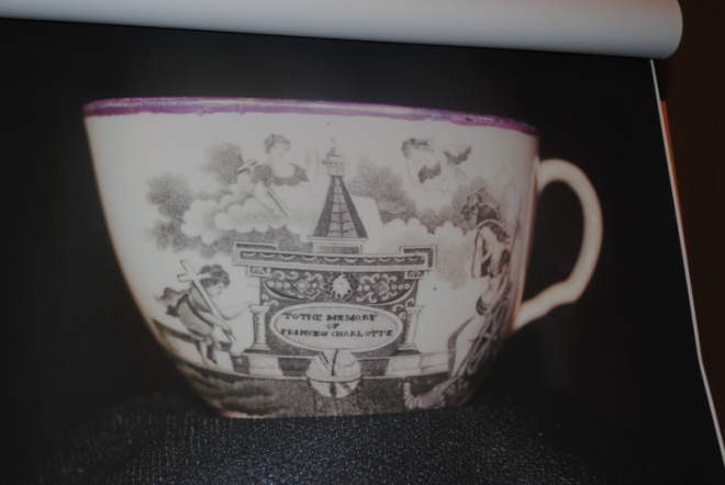 Sprayberry's commemorative teacup "To the Memory of Princess Charlotte"