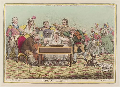 Playing in Parts, James Gillray (1801) - Wikipedia Commons