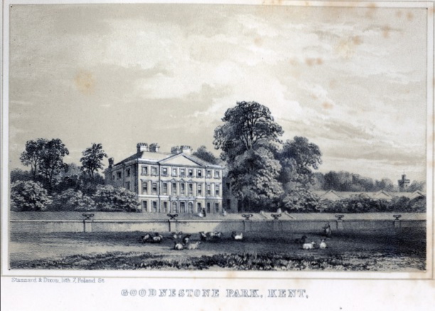 A close-up of Goodnestone in Austen's Day