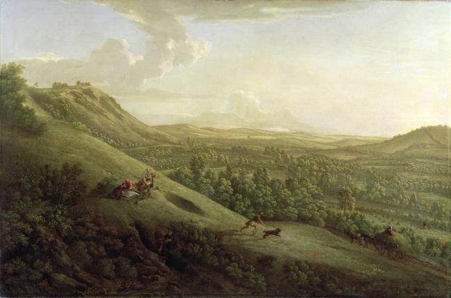 A view of Box Hill, Surrey - George Lambert