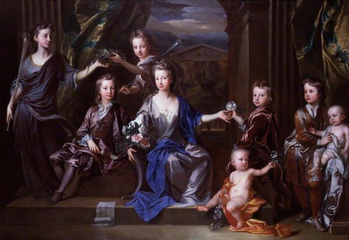 NPG 5320; The Children of John Taylor of Bifrons Park by John Closterman