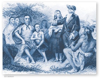 Oglethorpe, Mary Musgrove, and Chief Tomochichi