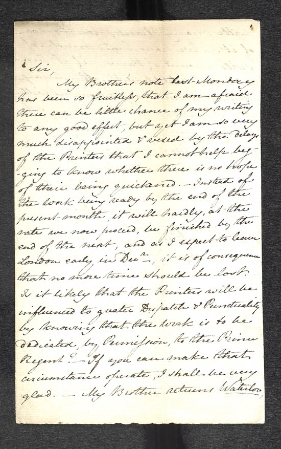 JA letter to Murray 23 Nov 1815
